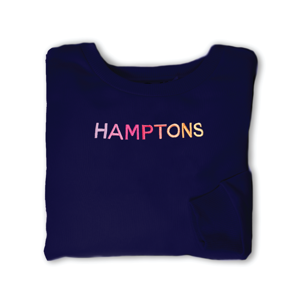 HAMPTONS Polished French Terry Crew Evening Blue<br /> PINK Shades image 2
