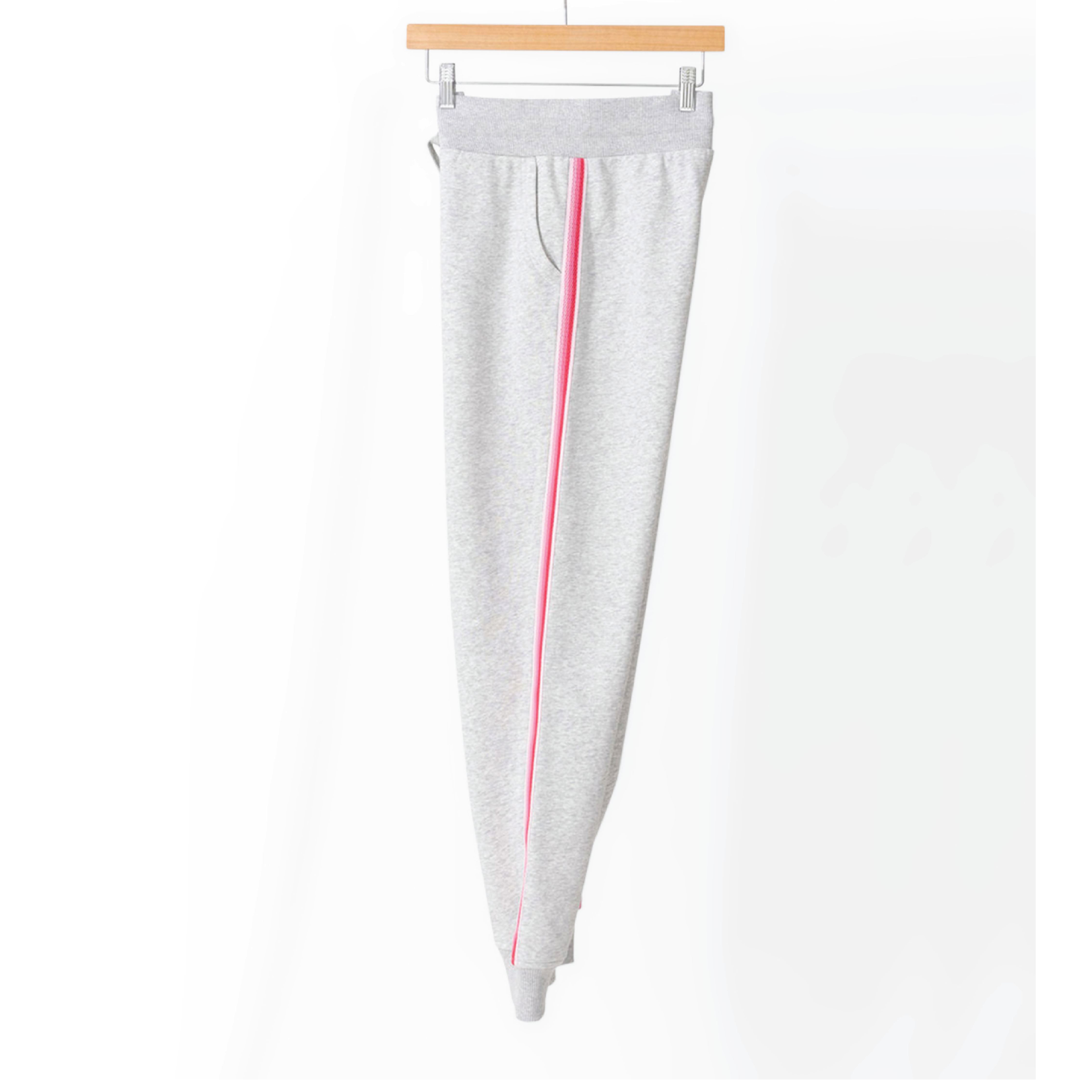 Sporty Gradient Stripe Jogger <br /> Grey Heather Pink image 0