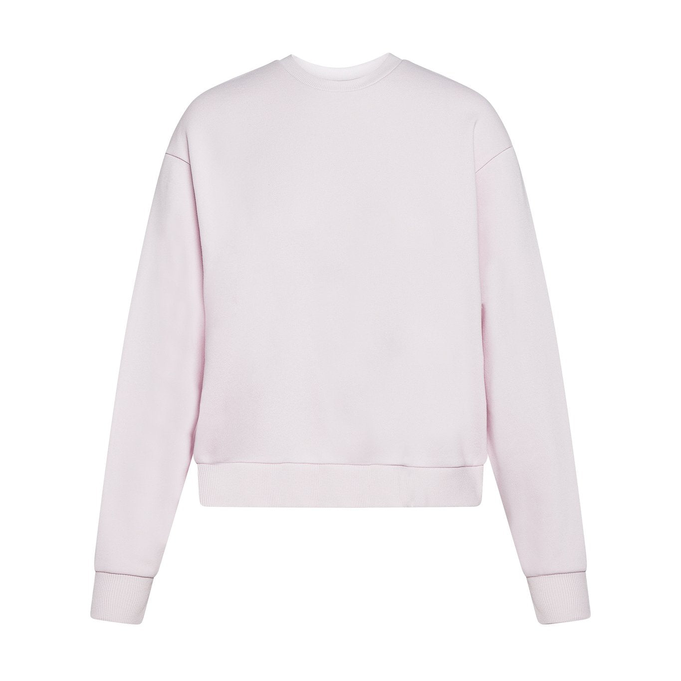 Sag Script Polished French Terry Crew Pale Lavender Platinum Embroidery image 2