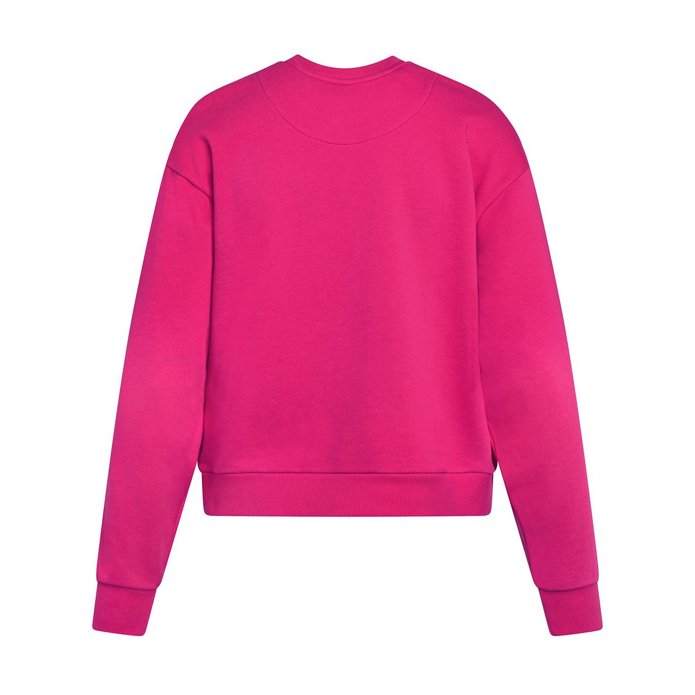 Solid French Terry Crewneck Sweatshirt - Hot Pink image 3
