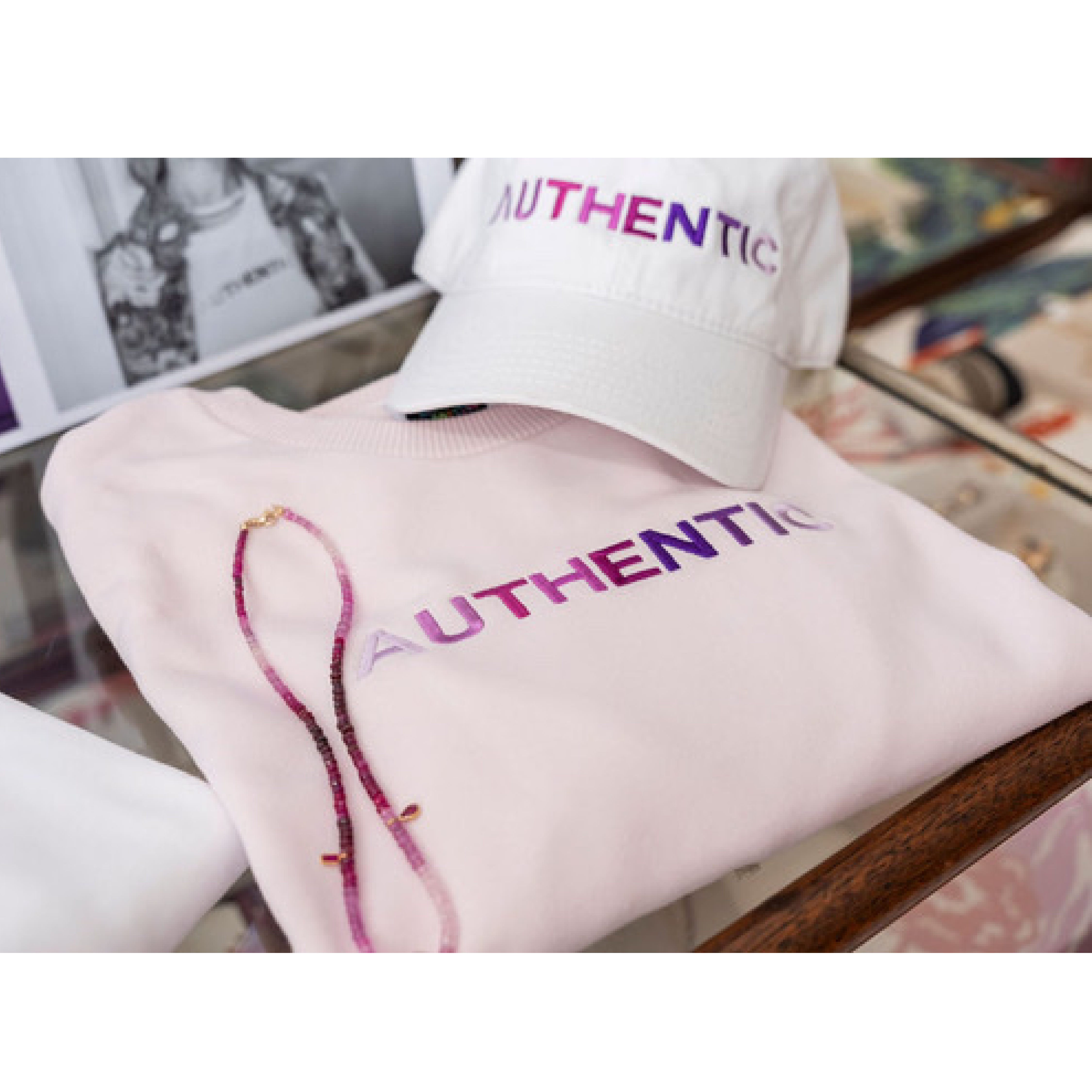 Pale Lavender Crew - PURPLES- AUTHENTIC image 1