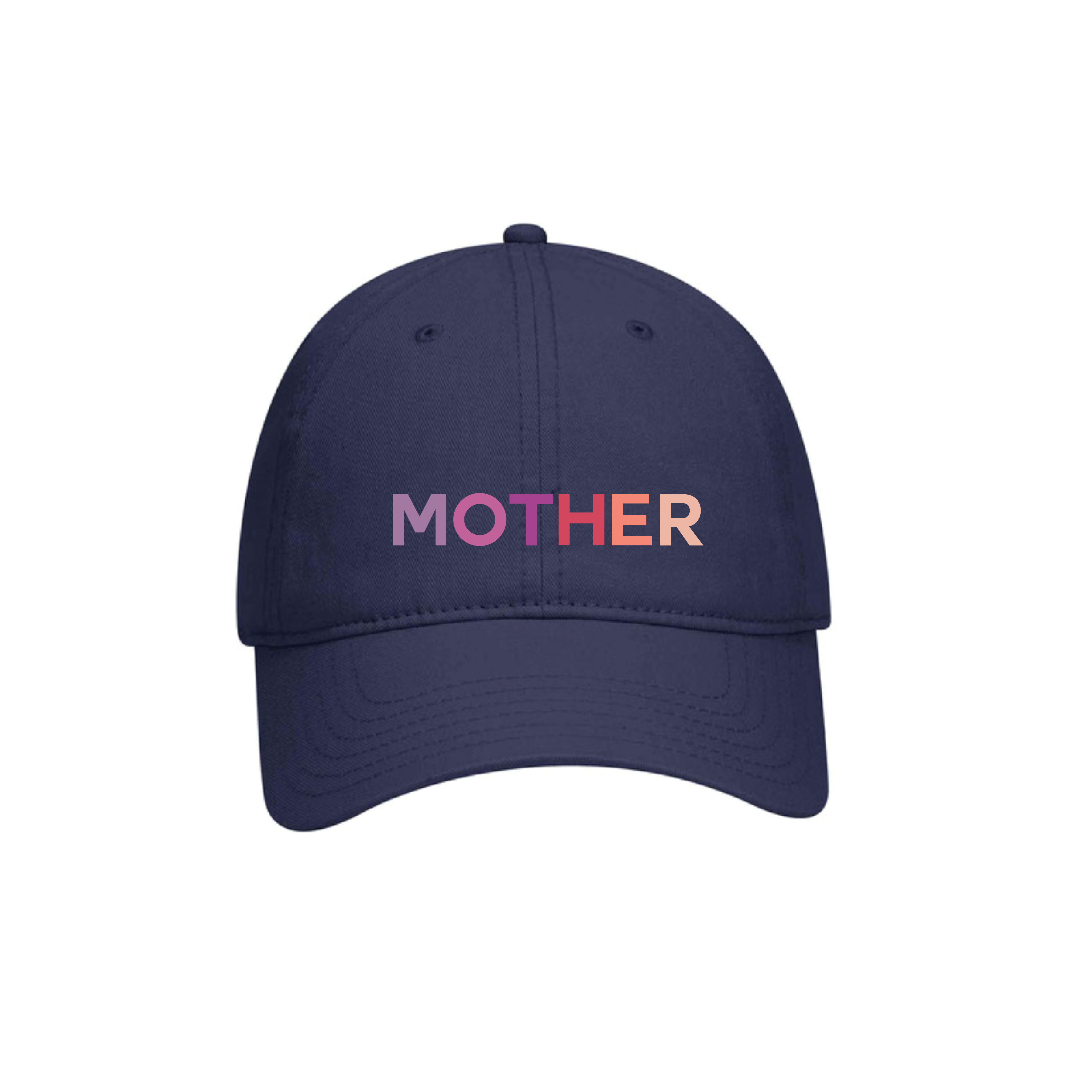 MOTHER Garment Washed Dad Cap-Navy Pink Shades image 0