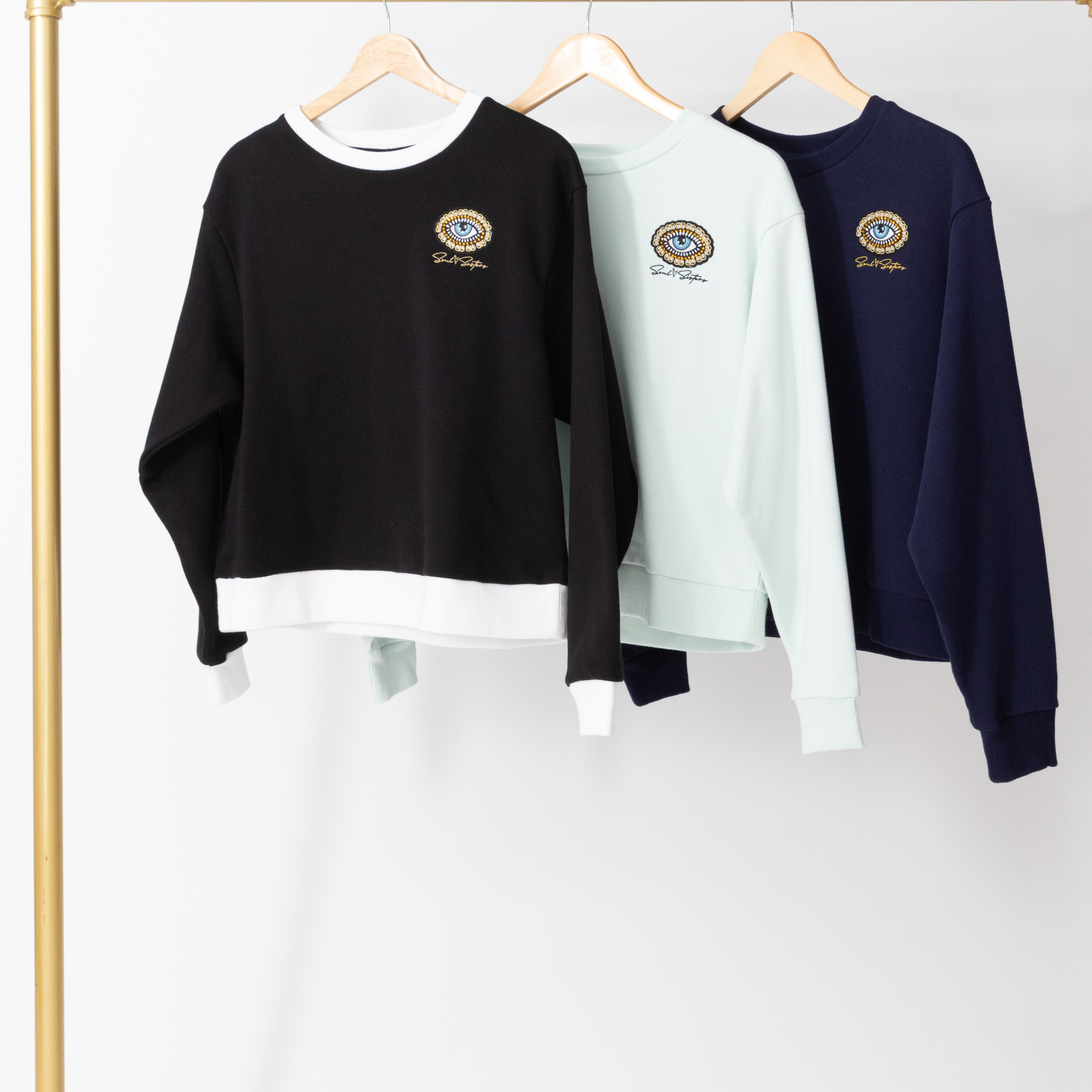 Soul Sister Eye Jeweled Patch Crew image 7