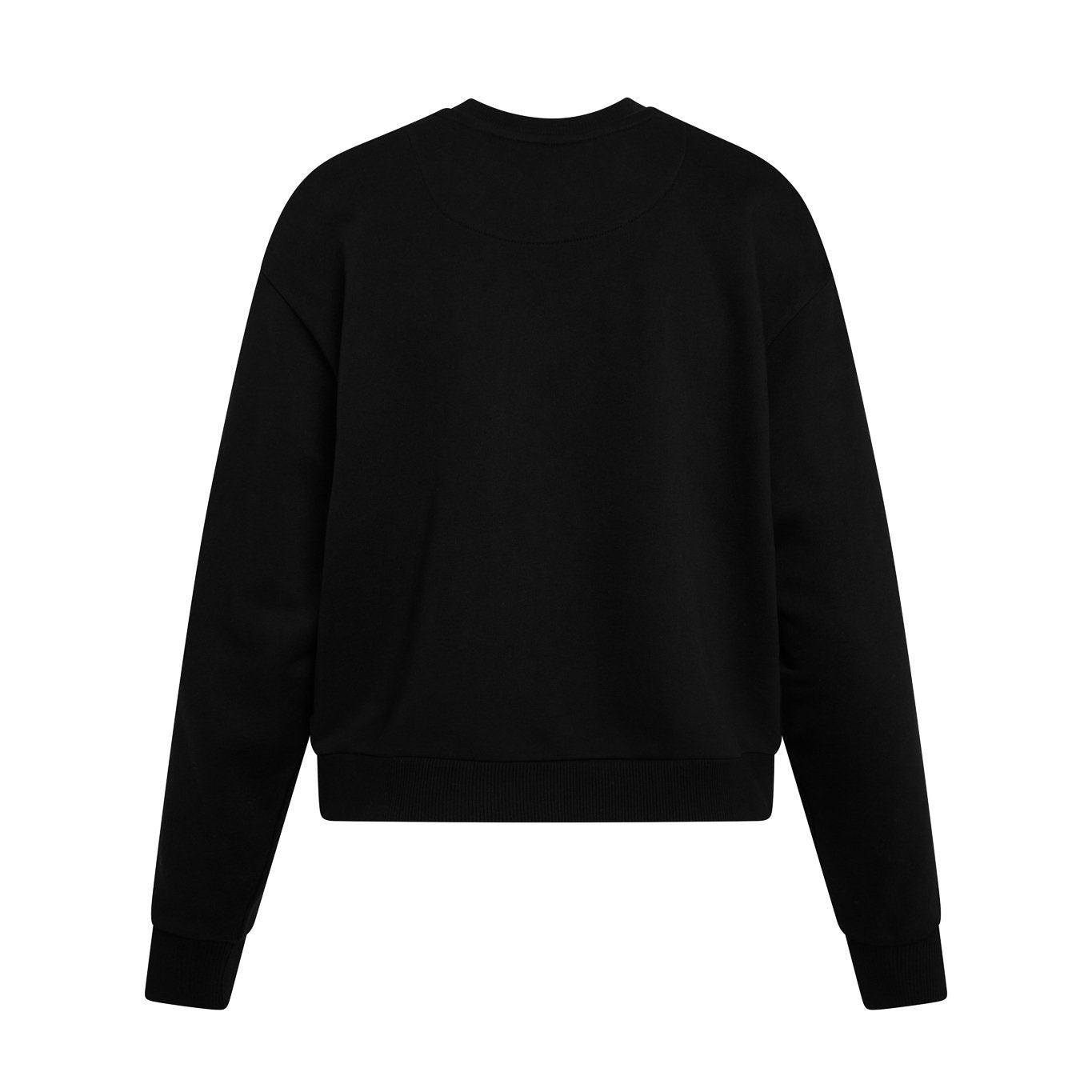 Sag Script Polished French Terry Crew Black Turquoise  Embroidery image 2