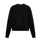 Sag Script Polished French Terry Crew Black Turquoise  Embroidery image 2