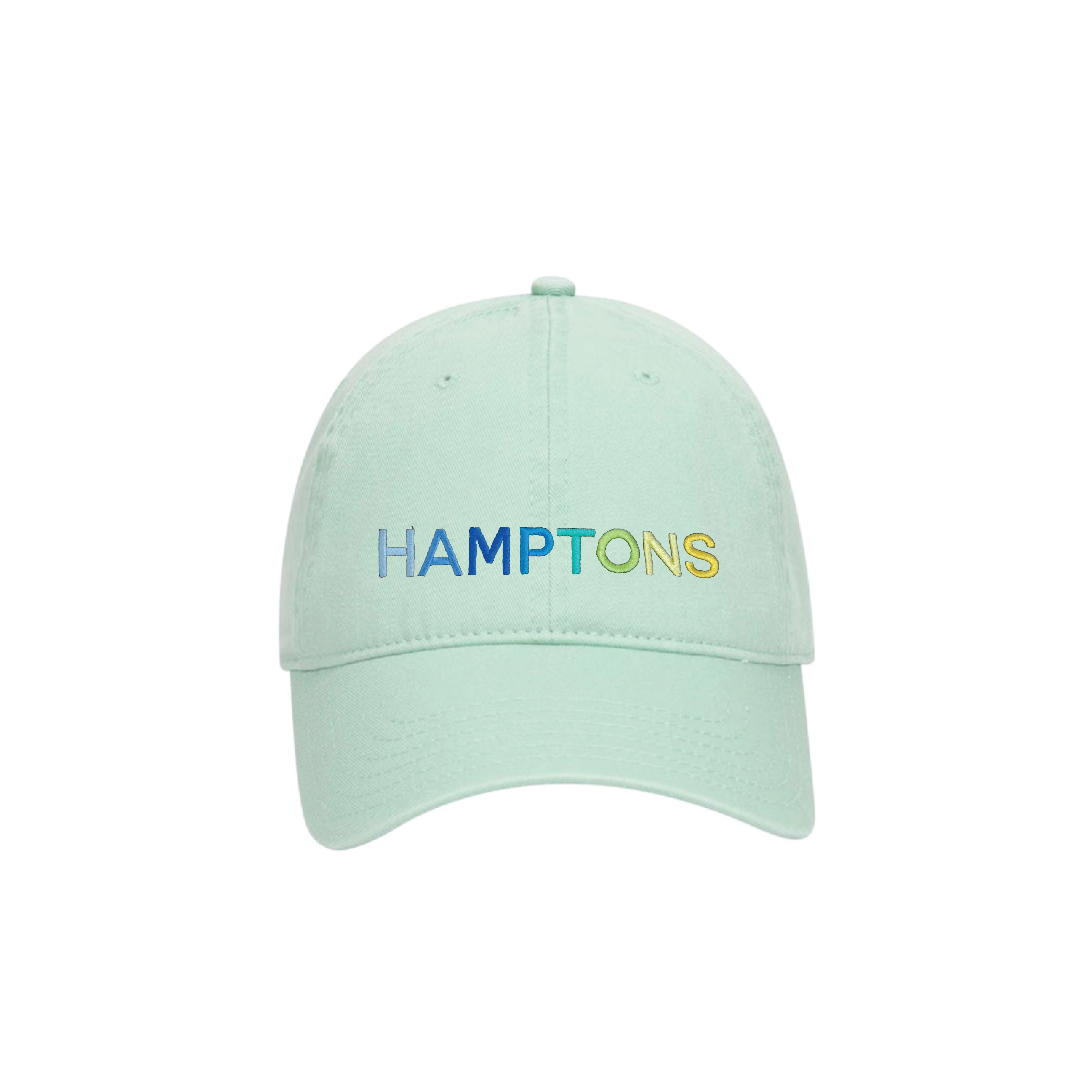 HAMPTONS Garment Washed Dad Cap-Mint Blue Shades image 0