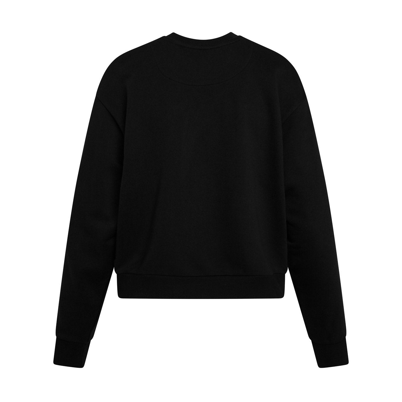 Solid French Terry Crewneck Sweatshirt - Black image 2