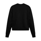 Solid French Terry Crewneck Sweatshirt - Black image 2