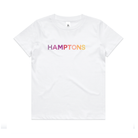 HAMPTONS Polished Cotton White T-Shirt <br /> Pink Shades image 0
