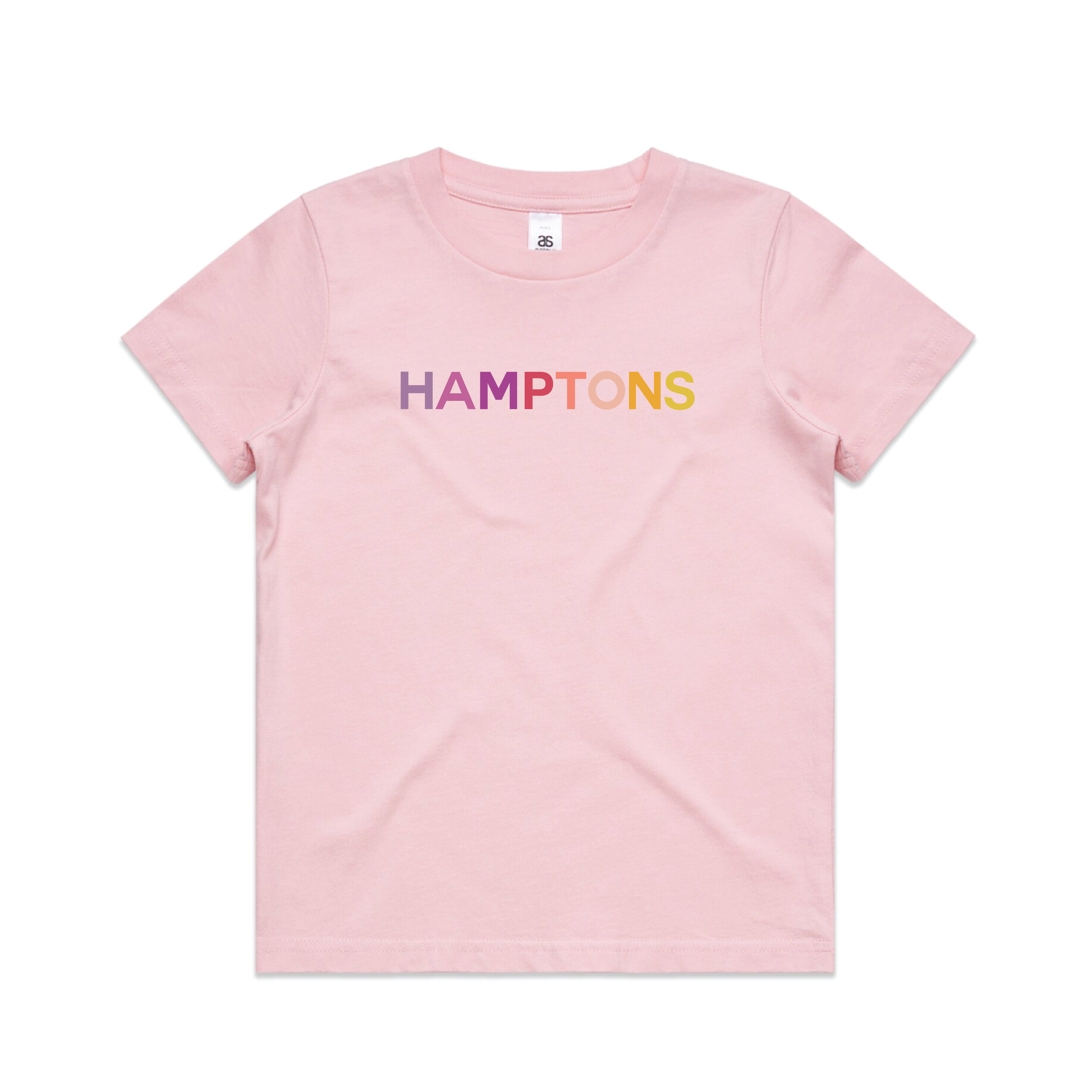 HAMPTONS Polished Cotton Pink KIDS T-Shirt <br /> Pink Shades image 0