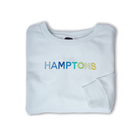 HAMPTONS Polished French Terry Crew Pale Mint <br /> Blue Shades image 1