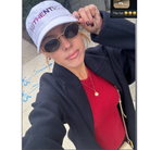 AUTHENTIC WHITE Dad Cap <br /> Purple Shades image 0