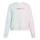 HAMPTONS Colorblocked French Terry Crewneck Pullover - Pale Lavender & Pale Mint image 0