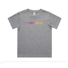 HAMPTONS Polished Cotton Grey Heather KIDS T-Shirt <br /> Pink Shades image 0