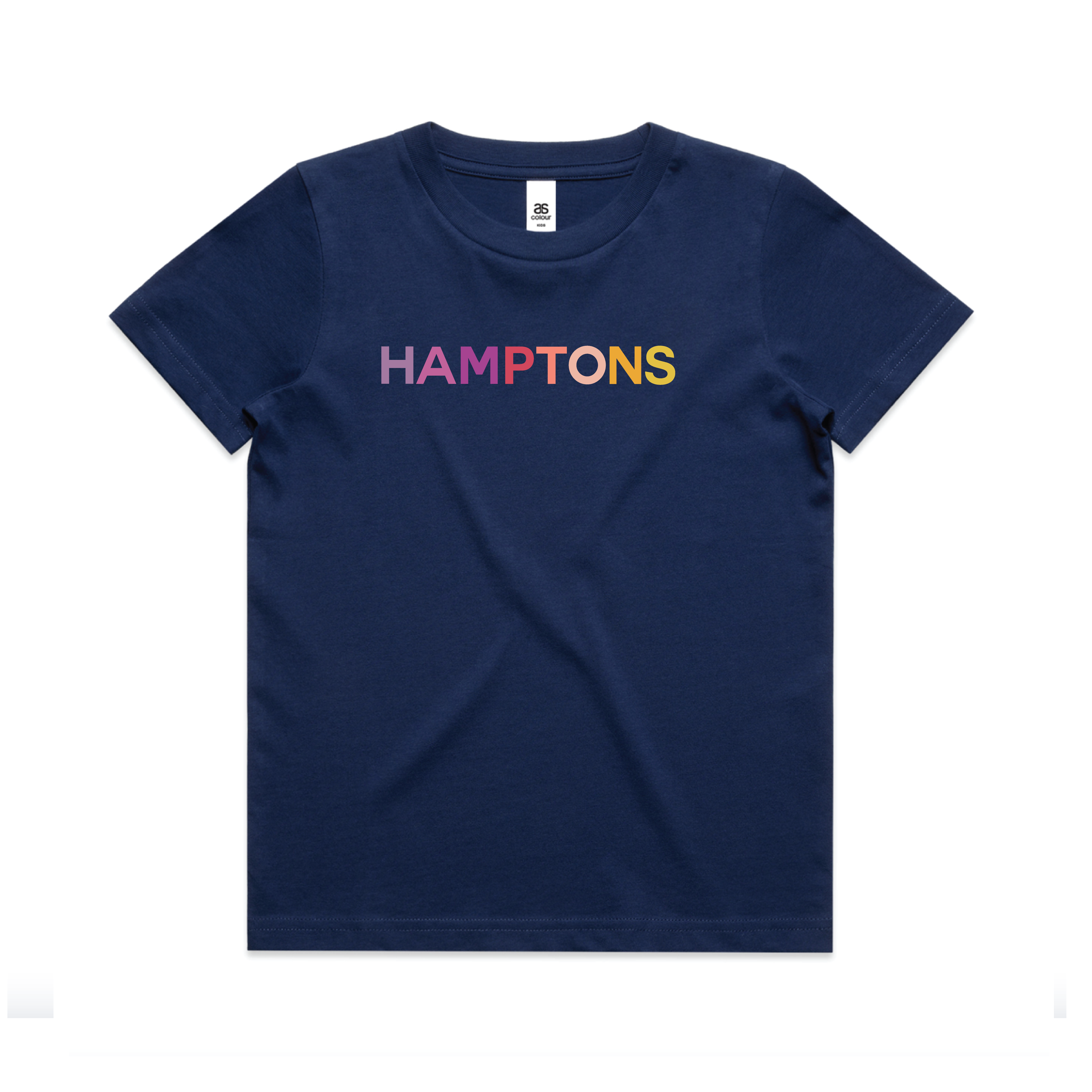 HAMPTONS Polished Cotton Cobalt T-Shirt <br /> Pink Shades image 0