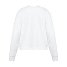 Solid French Terry Crewneck Sweatshirt - White image 3