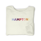 HAMPTONS Polished French Terry Crew White Sand<br /> Pink Shades image 2