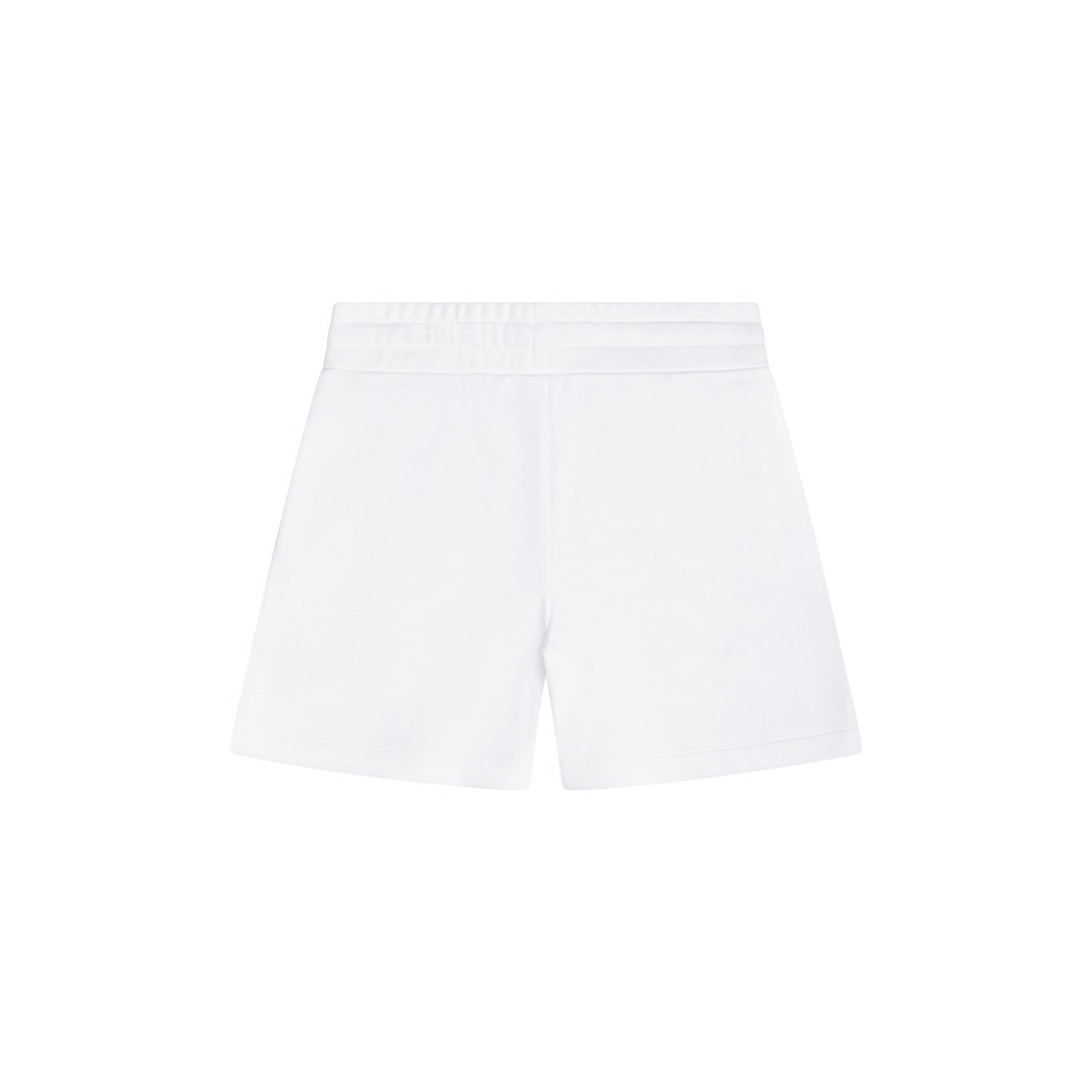 Solid French Terry Pocket Shorts - White image 3