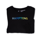 HAMPTONS Polished French Terry Crew Black <br/> Blue Shades image 1