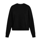Solid French Terry Crewneck Sweatshirt - Black image 0