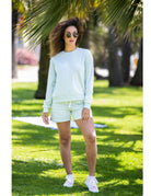 Solid French Terry Crewneck Sweatshirt - Pale Mint image 2