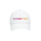 DAUGHTER Garment Washed Dad Cap-White Pink Shades image 0
