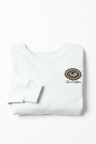 Soul Sister Eye Jeweled Patch Crew - Pale Mint image 3