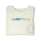 HAMPTONS Polished French Terry Crew White Sand<br /> Blue Shades image 6