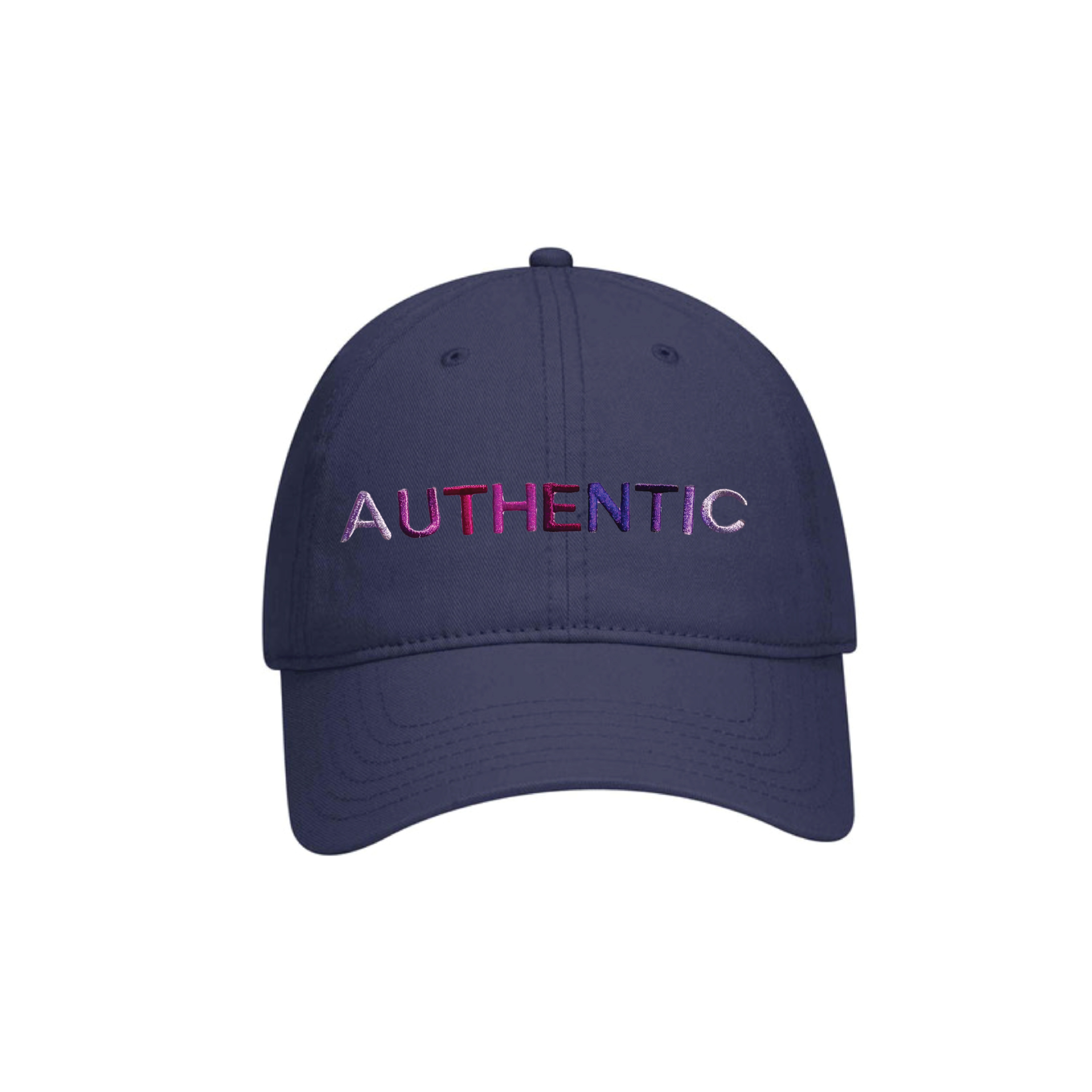 AUTHENTIC NAVY Dad Cap Purple Shades image 0