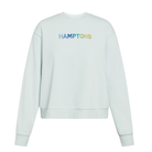 HAMPTONS Polished French Terry Crew Pale Mint <br /> Blue Shades image 0