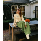 HAMPTONS Polished French Terry Crew White Sand<br /> Blue Shades image 4