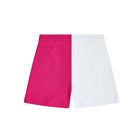 Colorblocked French Terry Shorts - Hot Pink & White image 4