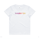 DAUGHTER Polished Cotton White T-Shirt <br /> Pink Shades image 0