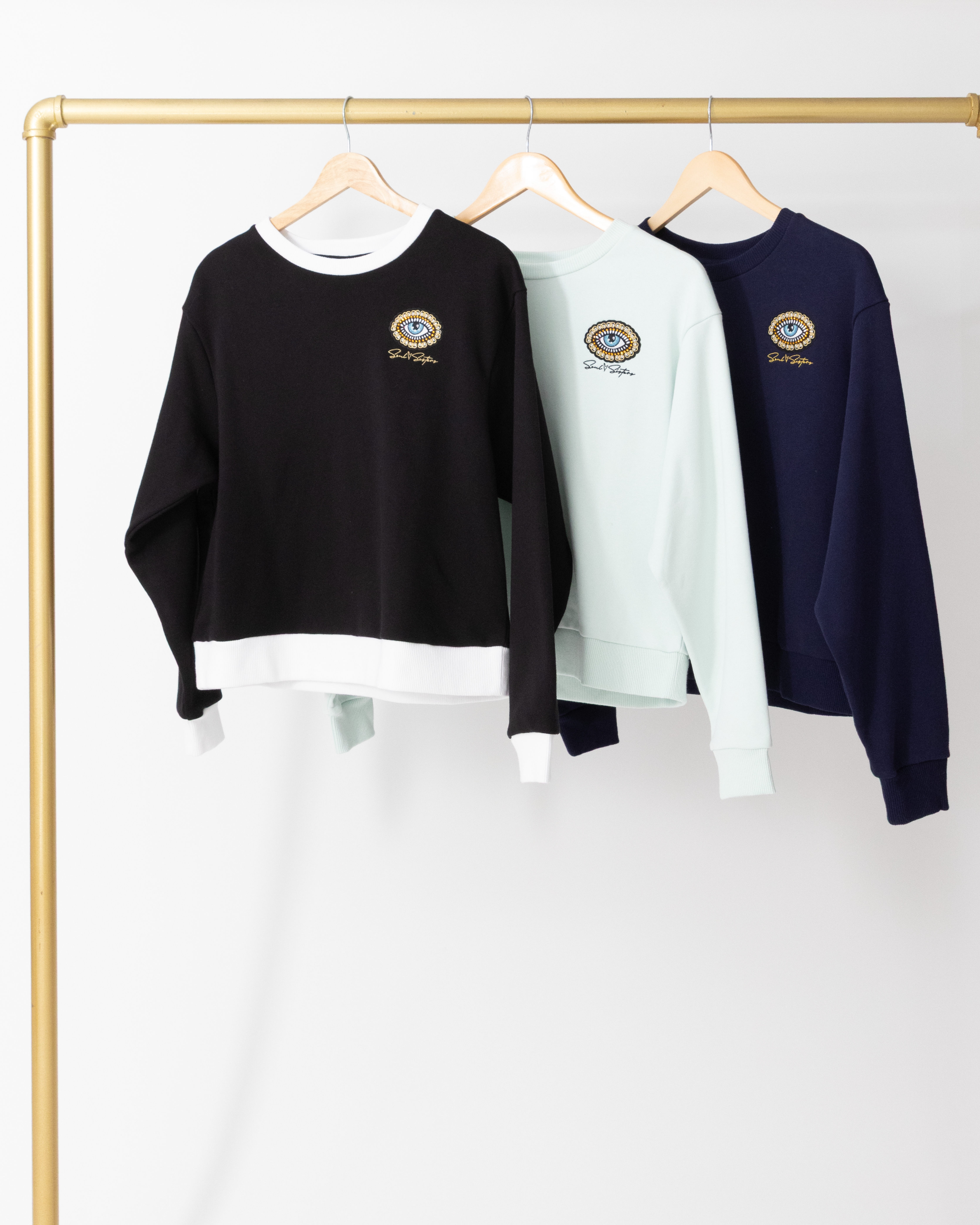 Soul Sister Eye Jeweled Patch Crew image 7